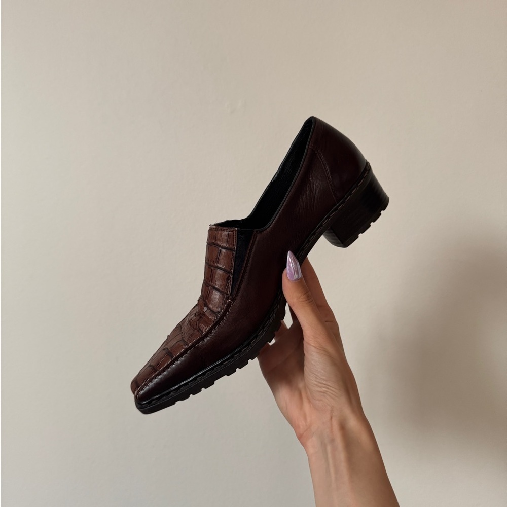 Vintage snakeskin loafers - Picture 3 of 6